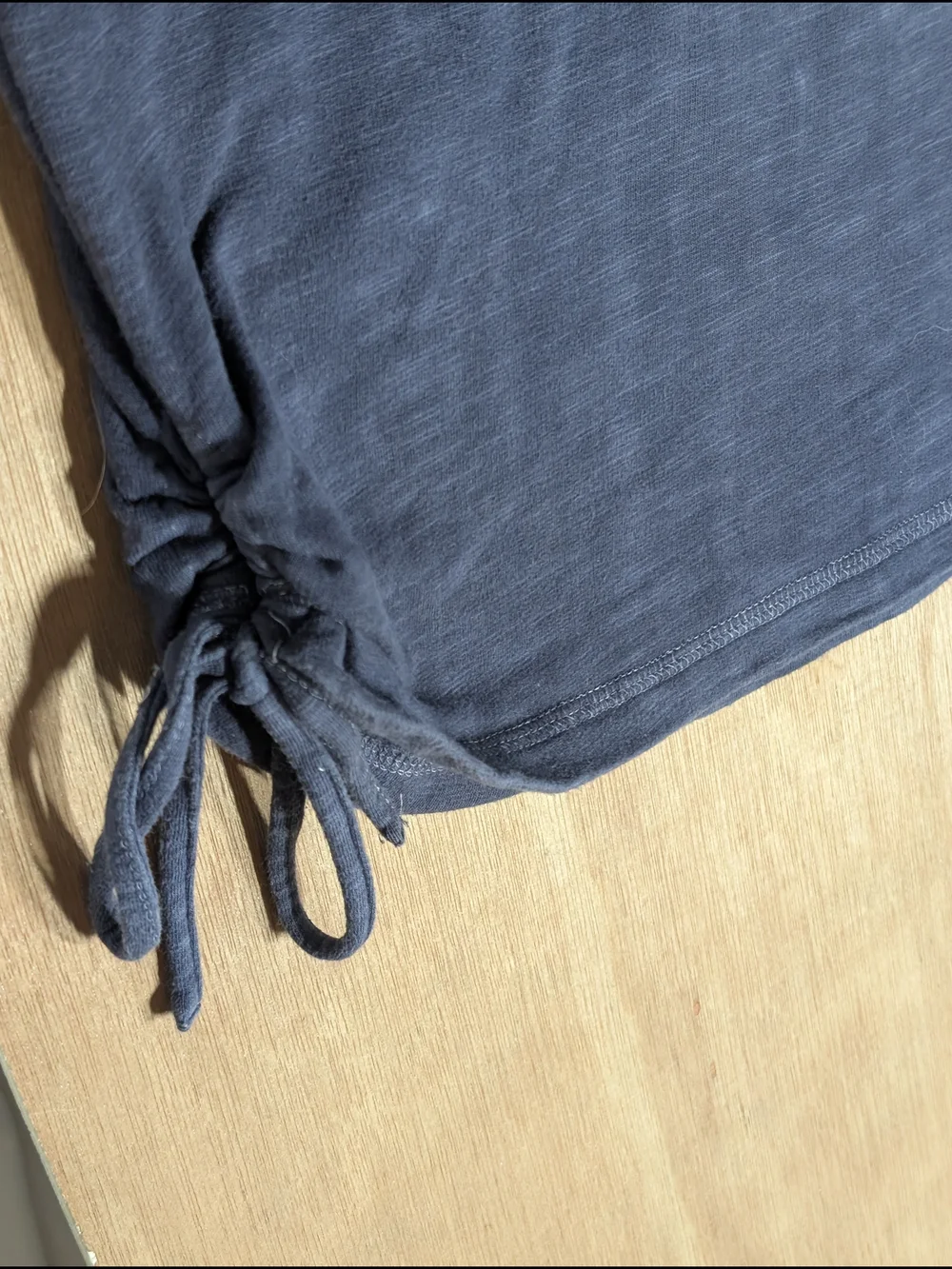 Ombre Tie Dye Side Tie Top S Coastal Cottagecore Cozy Weekend Crewneck - Picture 9 of 17